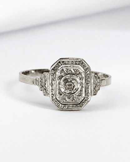 Bague Art-Déco Diamant "Solange" - Elliade Paris