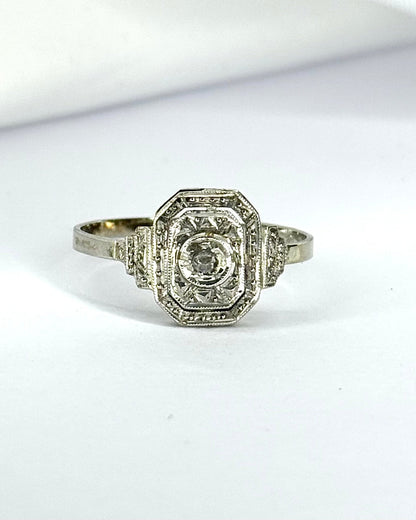 Bague Art-Déco Diamant "Solange" - Elliade Paris