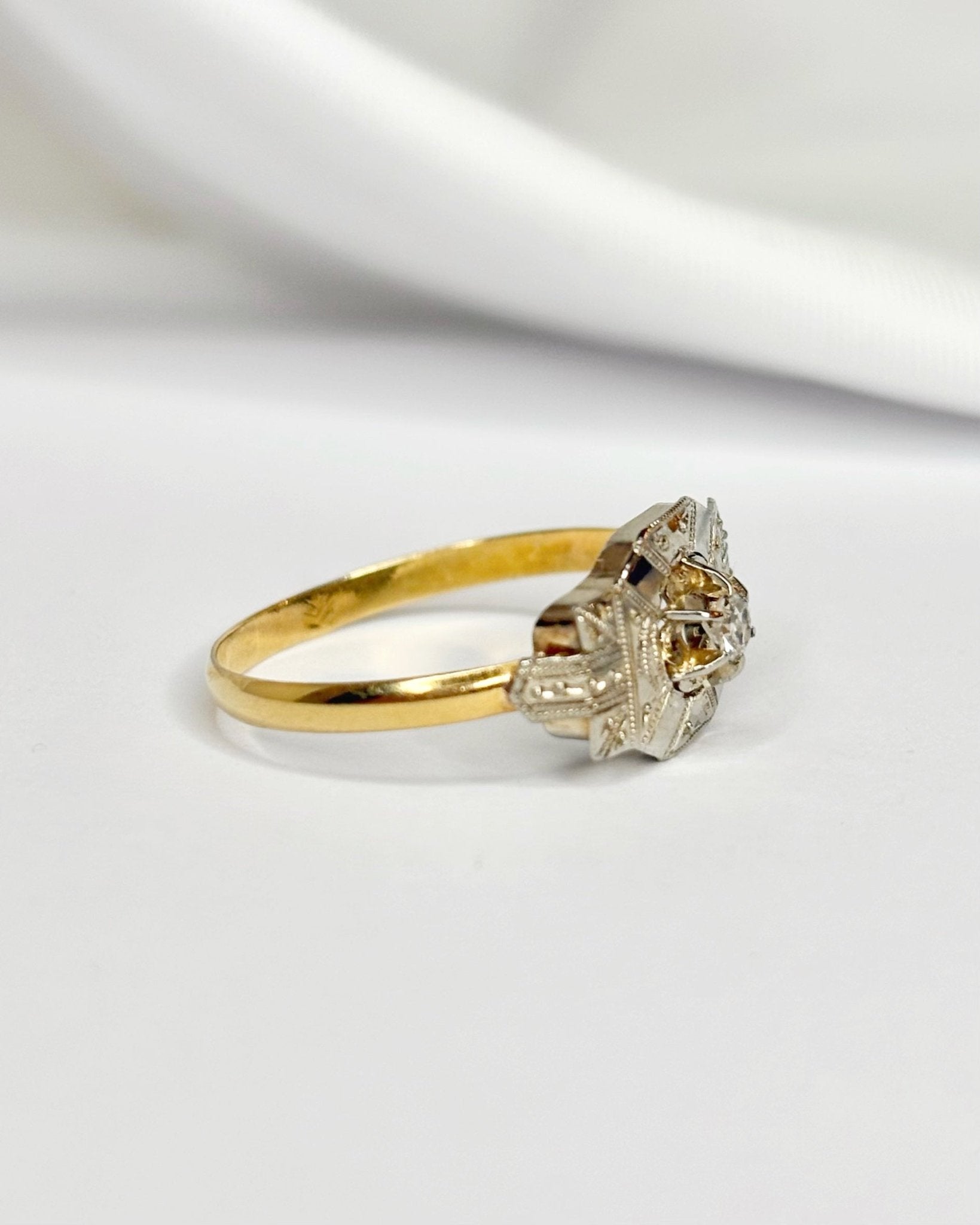 Bague Art - Déco Diamant "Soline" - Elliade Paris