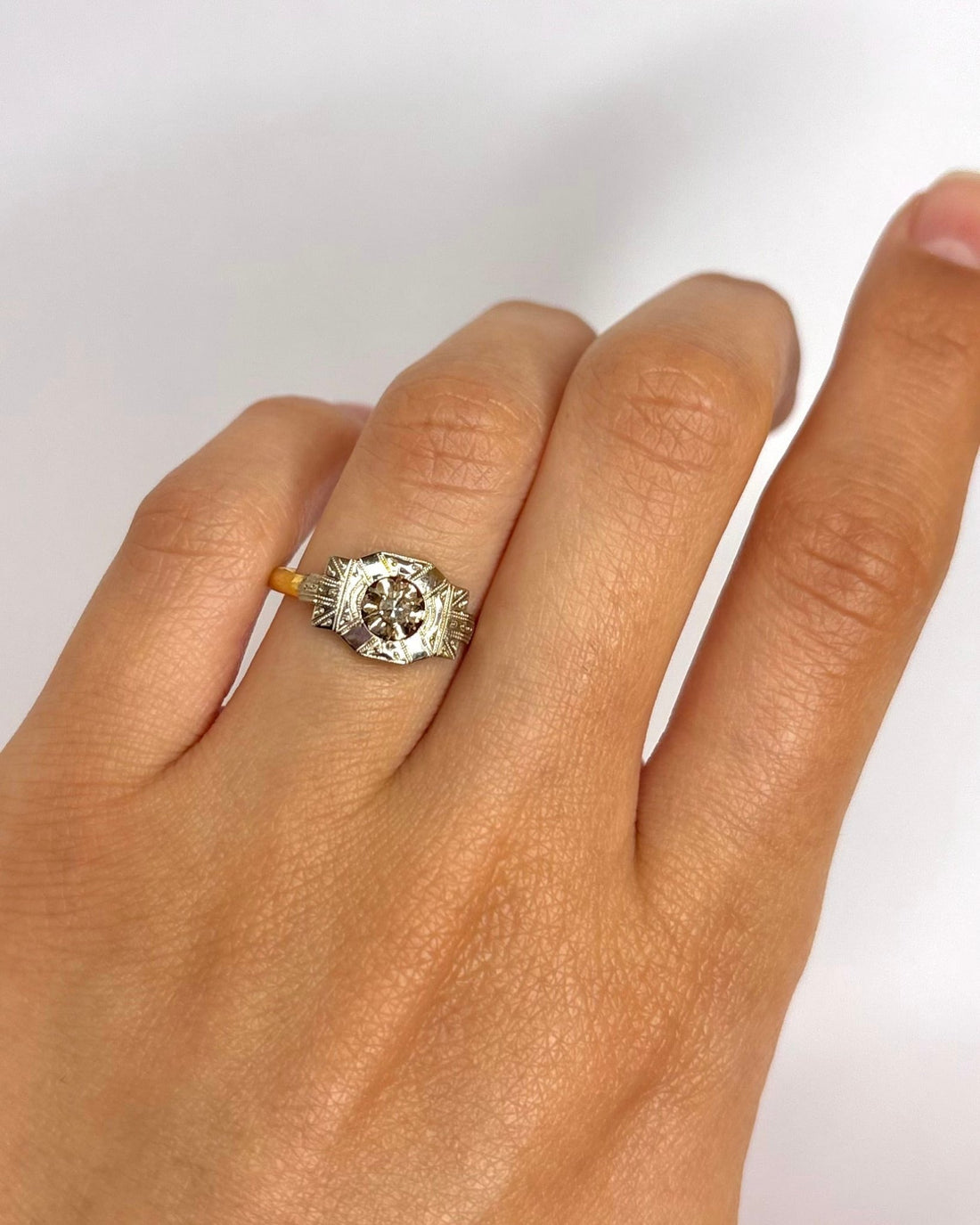 Bague Art - Déco Diamant "Soline" - Elliade Paris