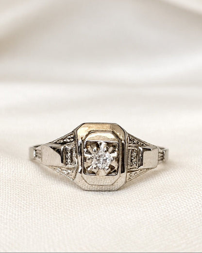 Bague Art Déco Diamant "Thylane" - Elliade Paris