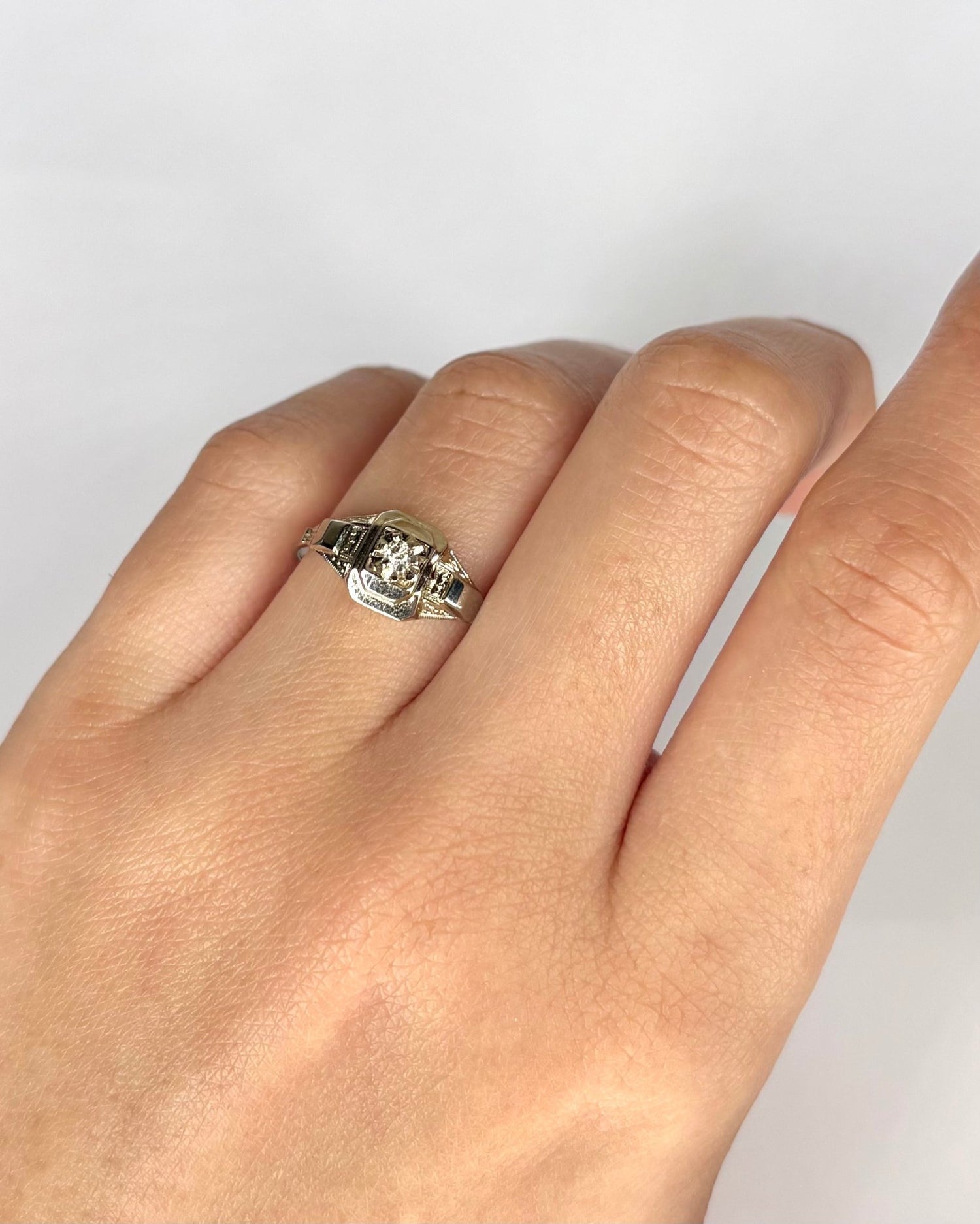 Bague Art Déco Diamant "Thylane" - Elliade Paris