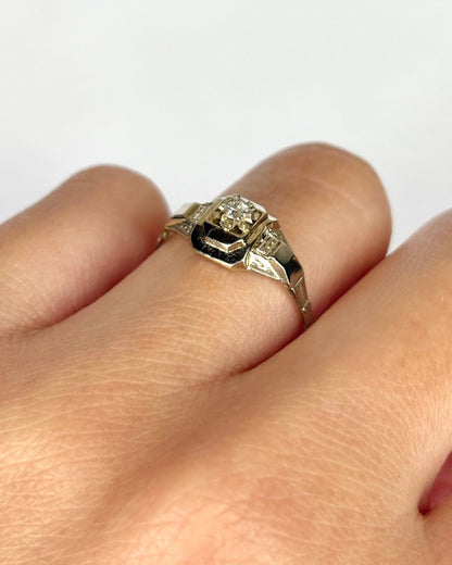 Bague Art Déco Diamant "Thylane" - Elliade Paris