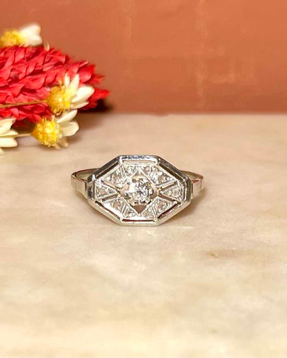 Bague Art-déco Diamants &quot;Constantine&quot;