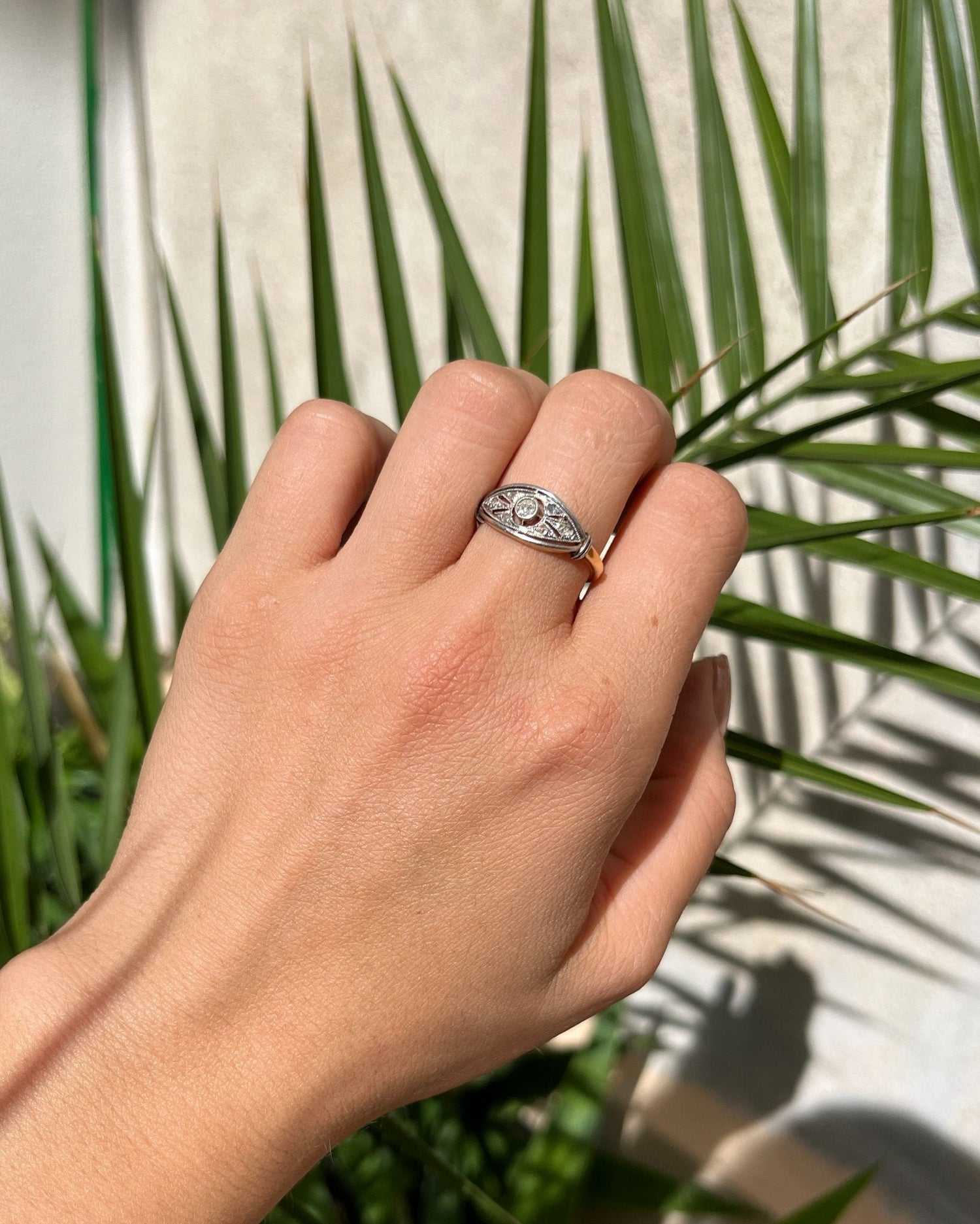 Bague art déco diamant &quot;Zoé &quot; - Elliade Paris