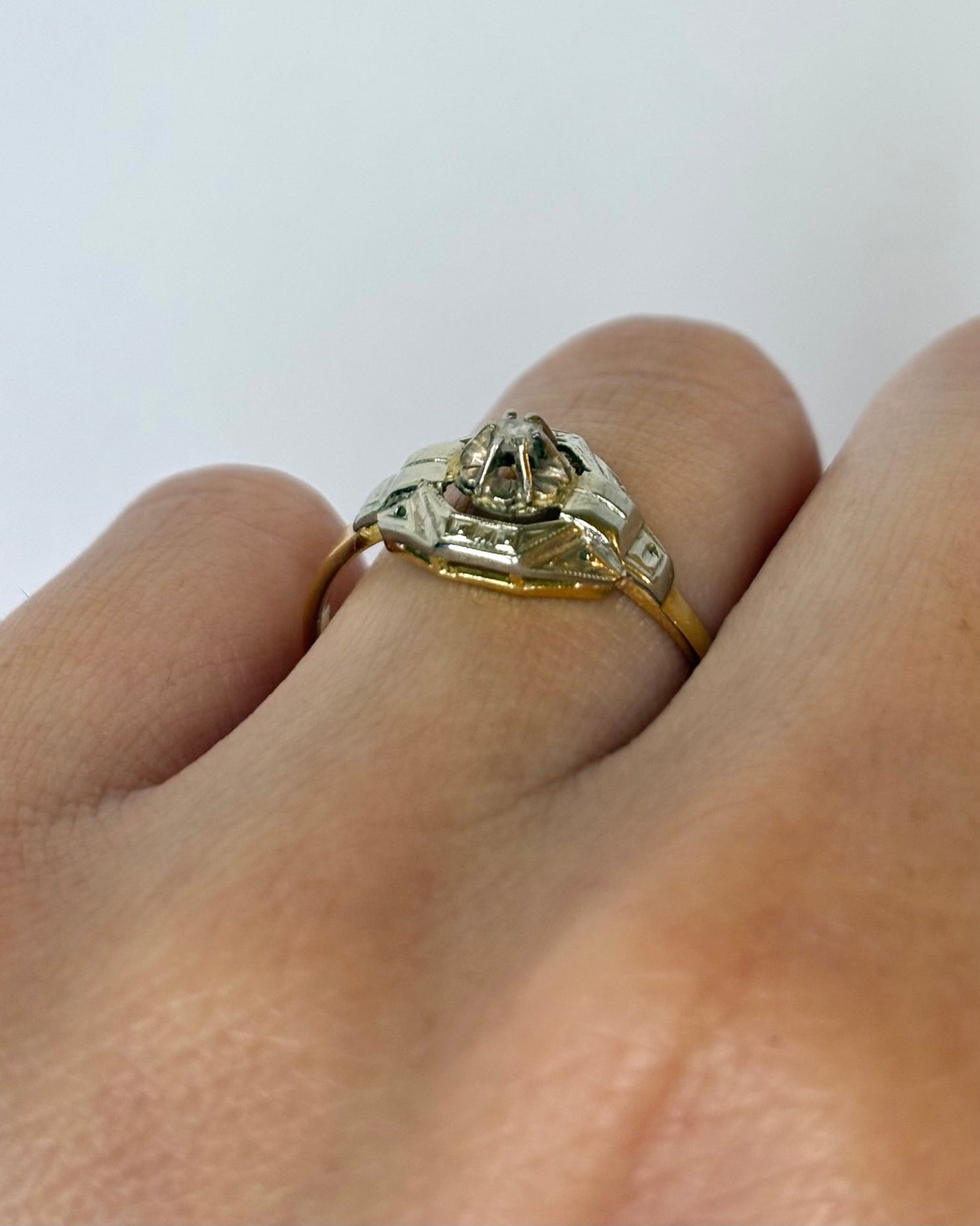 Bague Art Déco Diamant &quot;Zoelia&quot; - Elliade Paris