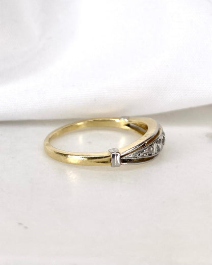 Bague Art Déco Diamants 0.14 carat &quot;Martha&quot; - Elliade Paris