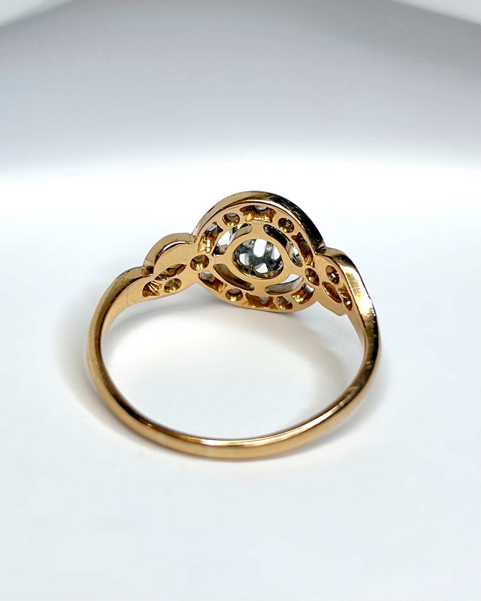 Bague Art-Déco Diamants 0.17 carat "Lily" - Elliade Paris