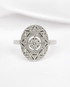 Bague Art-Déco Diamants 0.20 carat "David" - Elliade Paris