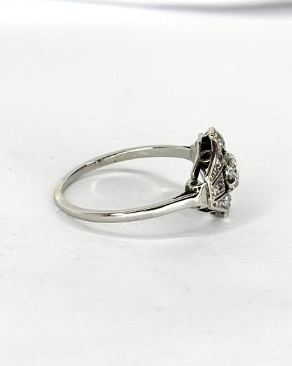 Bague Art-Déco Diamants 0.20 carat "Doriane" - Elliade Paris