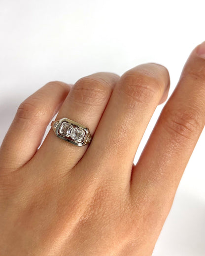 Bague Art - Déco Diamants 0.20 carat "Moïra" - Elliade Paris