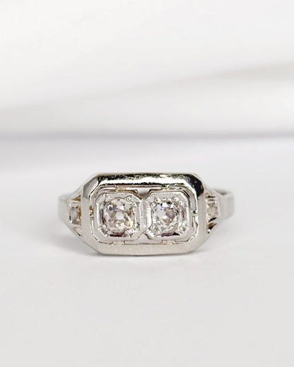 Bague Art - Déco Diamants 0.20 carat "Moïra" - Elliade Paris
