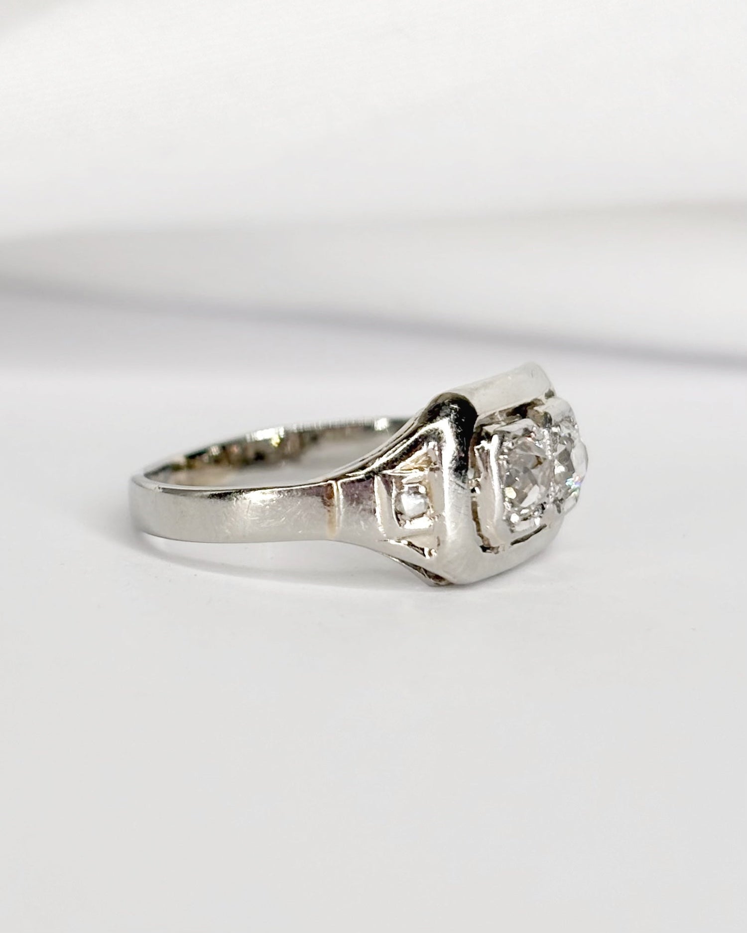 Bague Art - Déco Diamants 0.20 carat "Moïra" - Elliade Paris