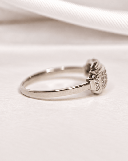 Bague Art-Déco Diamants 0.21 carat "Auxane" - Elliade Paris