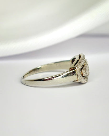 Bague Art-Déco Diamants 0.21 carat "Dana" - Elliade Paris
