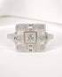 Bague Art-Déco Diamants 0.22 carat "Georgina" - Elliade Paris