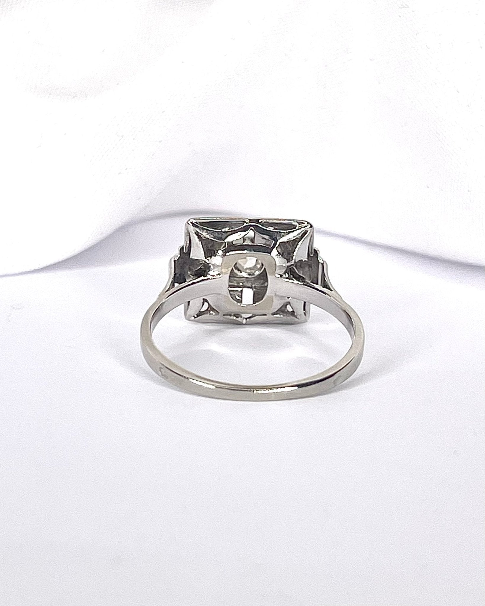 Bague Art-Déco Diamants 0.22 carat "Georgina" - Elliade Paris
