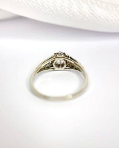 Bague Art-Déco Diamants 0.23 carat "Hervé" - Elliade Paris