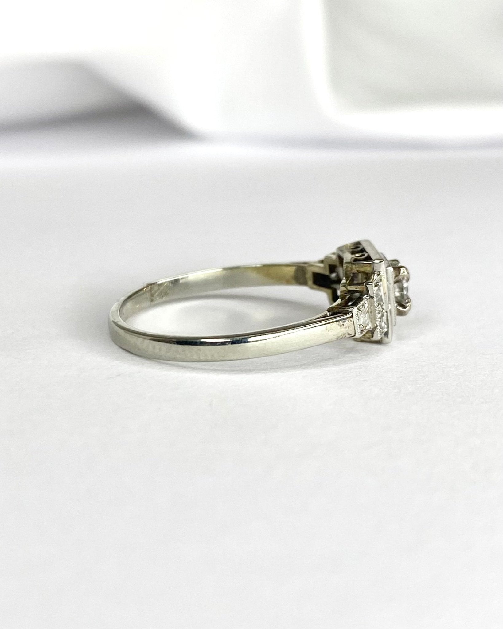 Bague Art - Déco Diamants 0.23 carat "Paula" - Elliade Paris