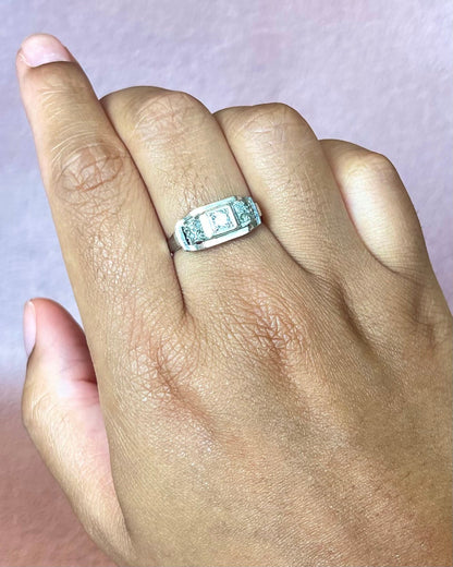 Bague Art-Déco Diamants 0.23 carat "Paul" - Elliade Paris