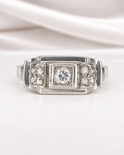 Bague Art-Déco Diamants 0.23 carat "Paul" - Elliade Paris