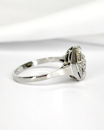 Bague Art Déco Diamants 0.24 carat "Julianne" - Elliade Paris