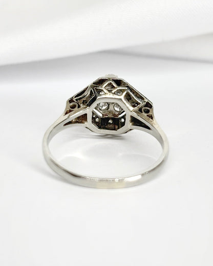 Bague Art Déco Diamants 0.24 carat "Julianne" - Elliade Paris