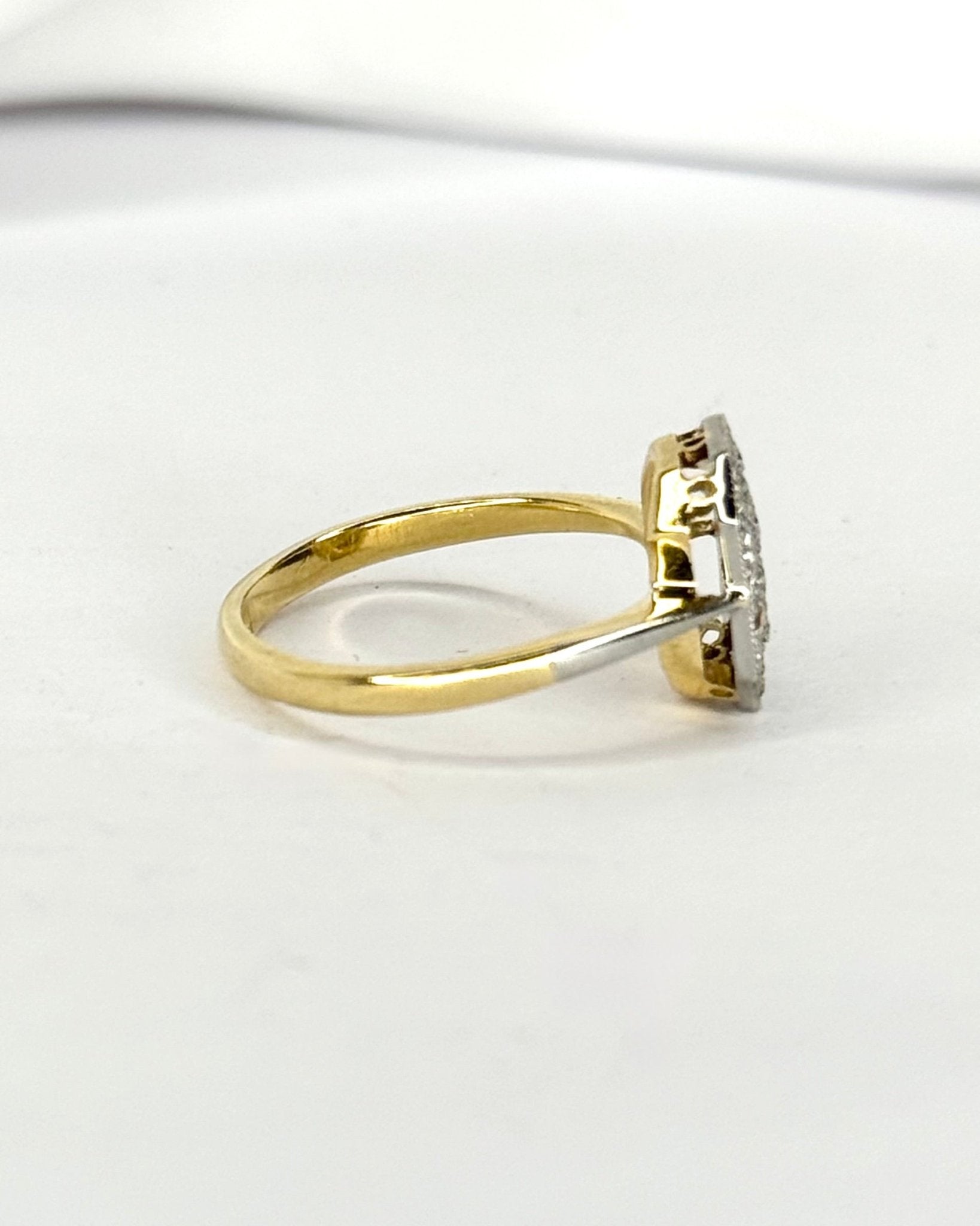 Bague Art-Déco Diamants 0.24 carat "Marie" - Elliade Paris
