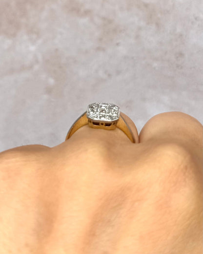 Bague Art-Déco Diamants 0.24 carat "Marie" - Elliade Paris