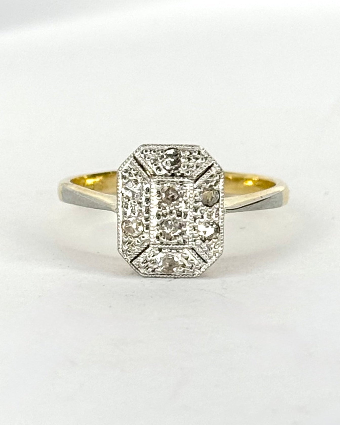 Bague Art-Déco Diamants 0.24 carat "Marie" - Elliade Paris