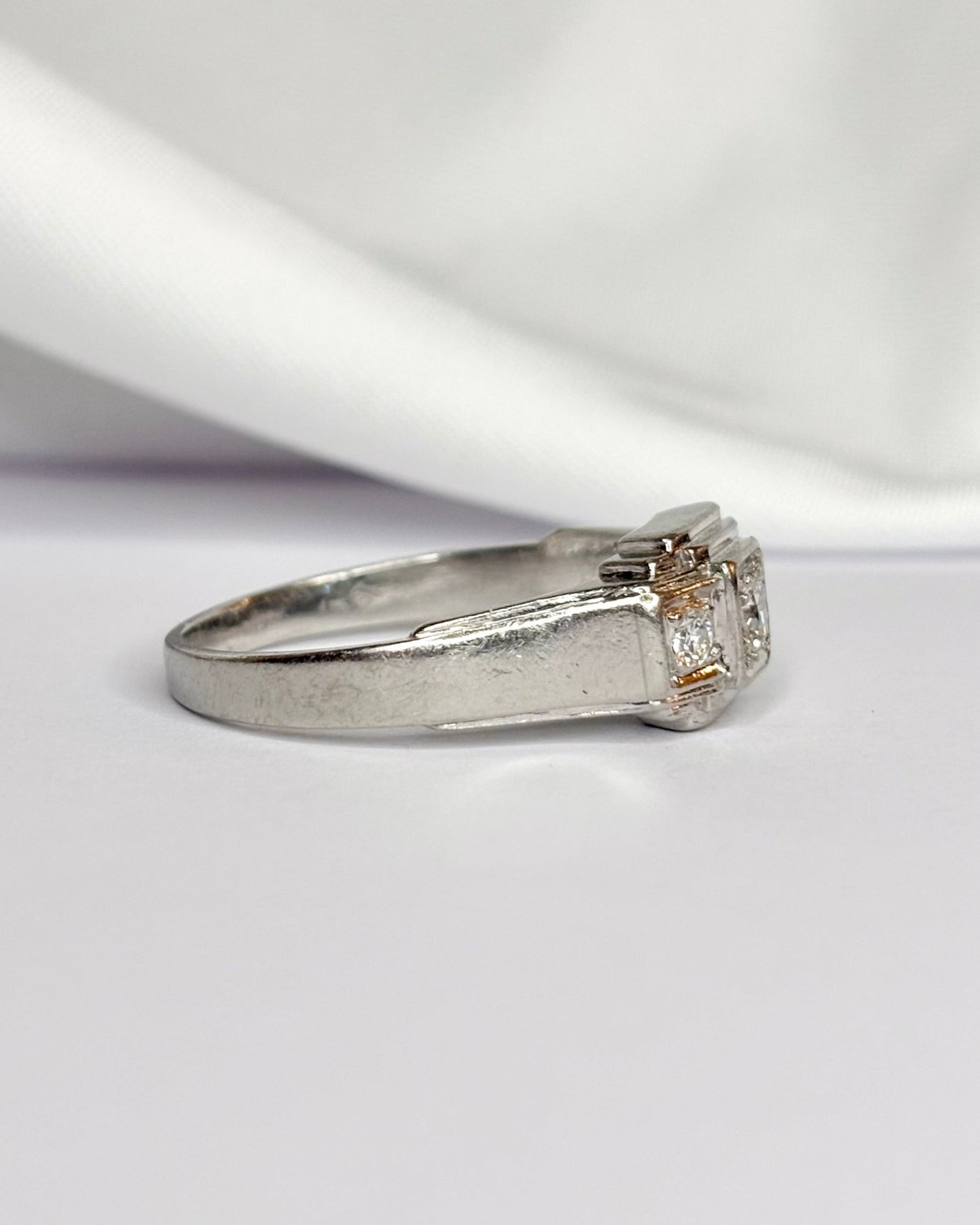 Bague Art Déco Diamants 0.25 carat "Diane" - Elliade Paris