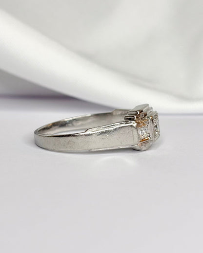 Bague Art Déco Diamants 0.25 carat "Diane" - Elliade Paris