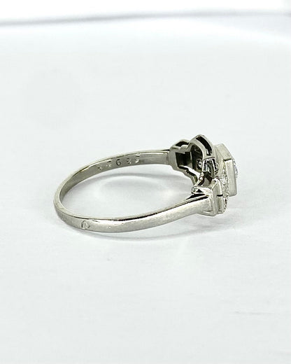 Bague Art - Déco Diamants 0.26 carat "Esmée" - Elliade Paris