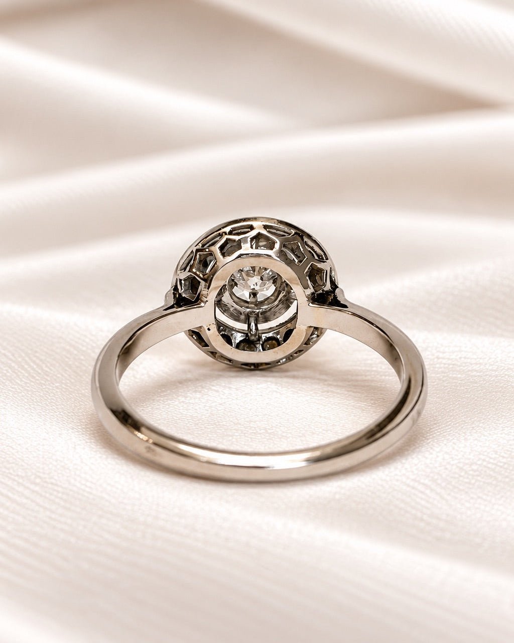 Bague Art-Déco Diamants 0.26 carat "Lizéa" - Elliade Paris