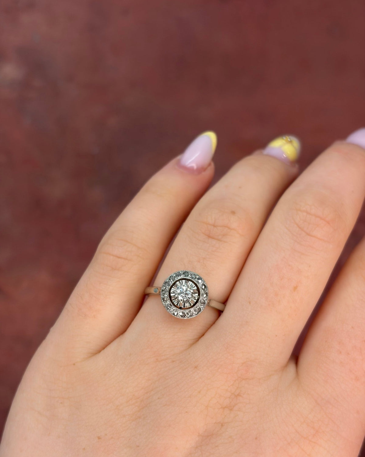 Bague Art-Déco Diamants 0.26 carat "Lizéa" - Elliade Paris