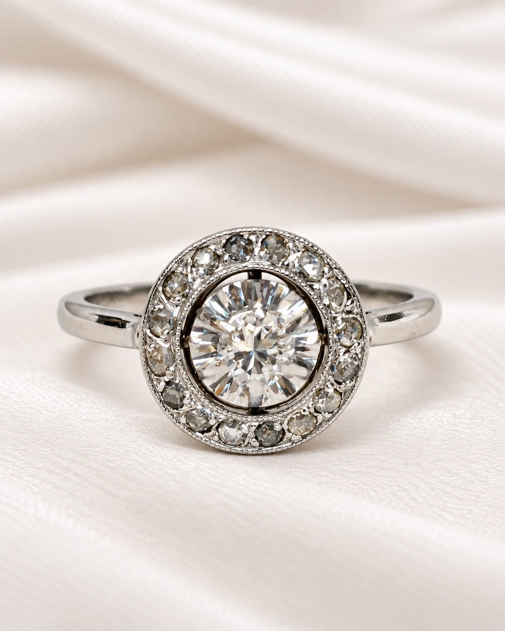 Bague Art-Déco Diamants 0.26 carat "Lizéa" - Elliade Paris