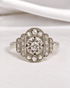 Bague Art-Déco Diamants 0.26 carat "Shérine" - Elliade Paris
