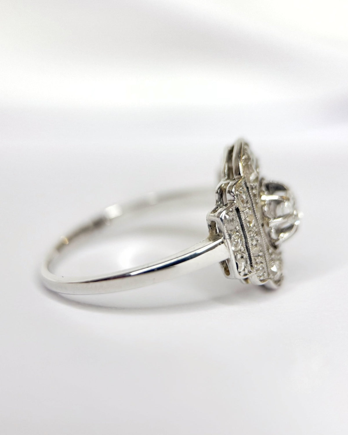 Bague Art-Déco Diamants 0.26 carat "Shérine" - Elliade Paris