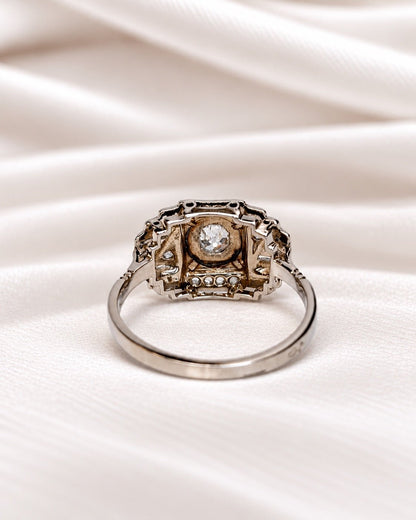 Bague Art-Déco Diamants 0.30 carat "Emy" - Elliade Paris