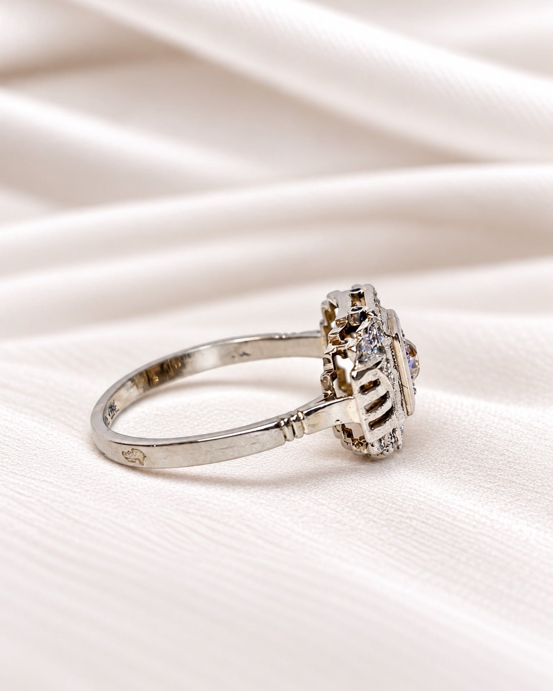 Bague Art-Déco Diamants 0.30 carat "Emy" - Elliade Paris