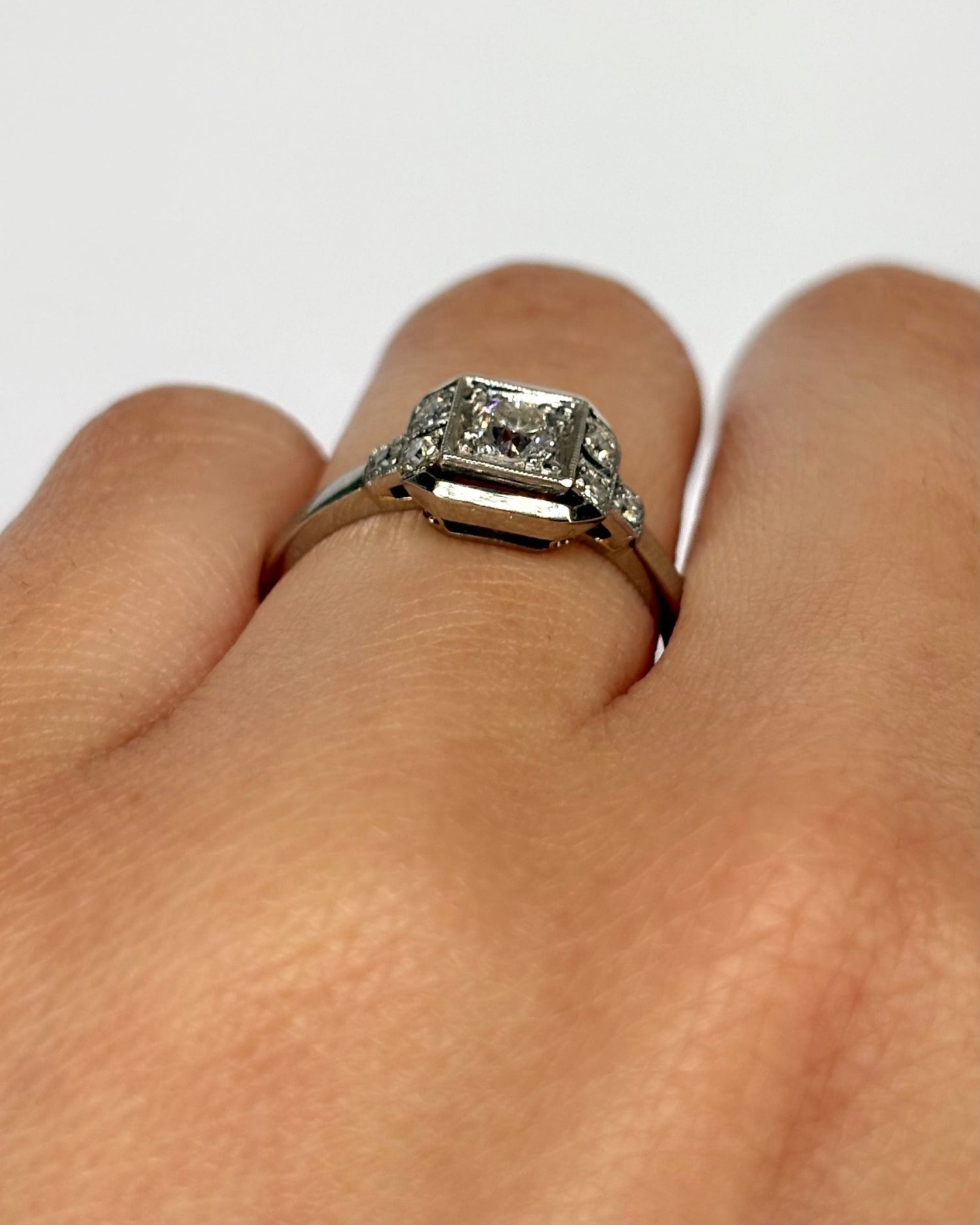 Bague Art Déco Diamants 0.30 carat "Juliana" - Elliade Paris