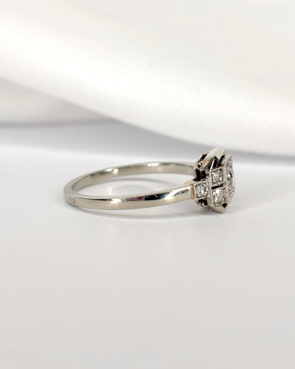 Bague Art Déco Diamants 0.30 carat "Juliana" - Elliade Paris