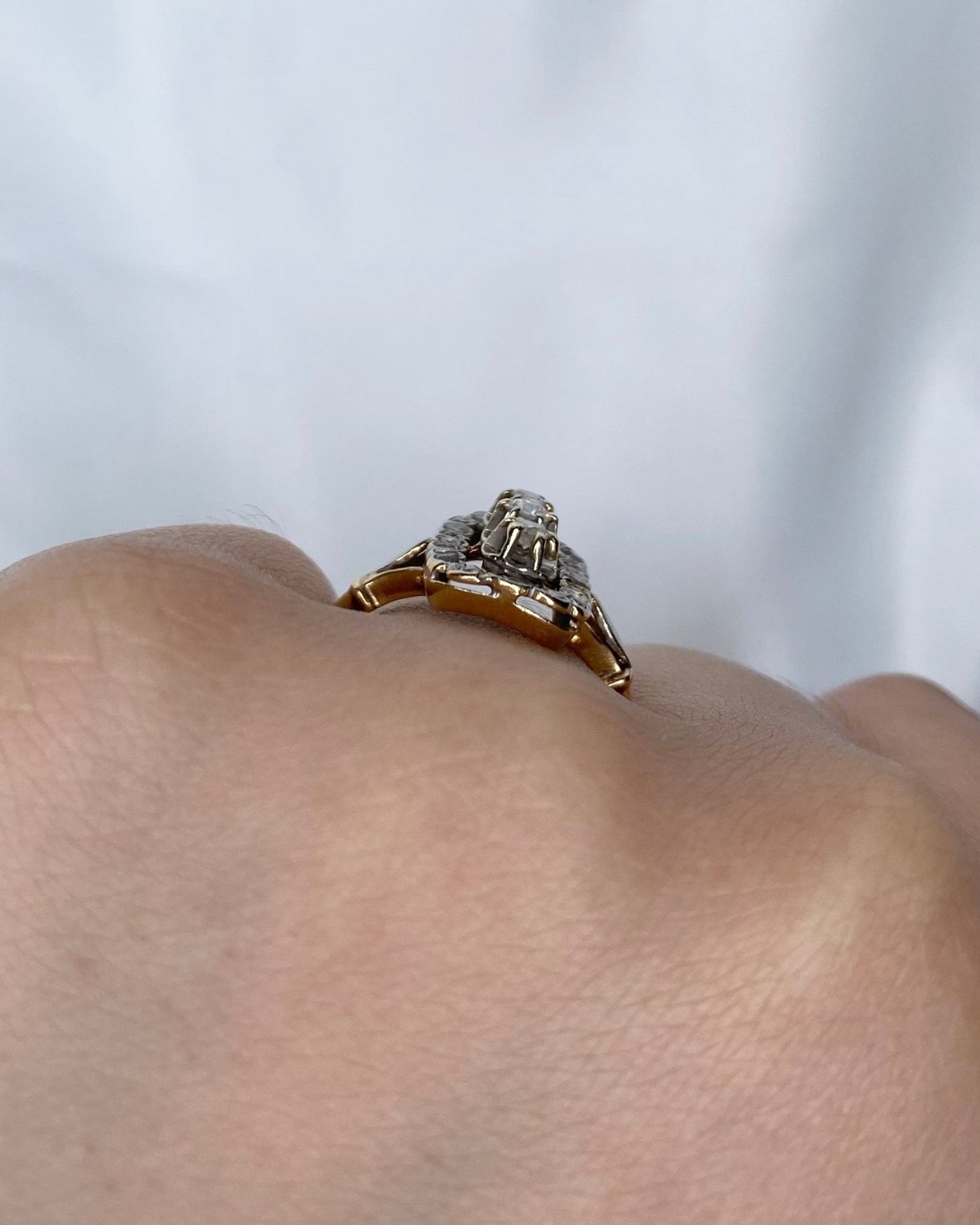 Bague Art - Déco Diamants 0.30 carat "Léorine" - Elliade Paris