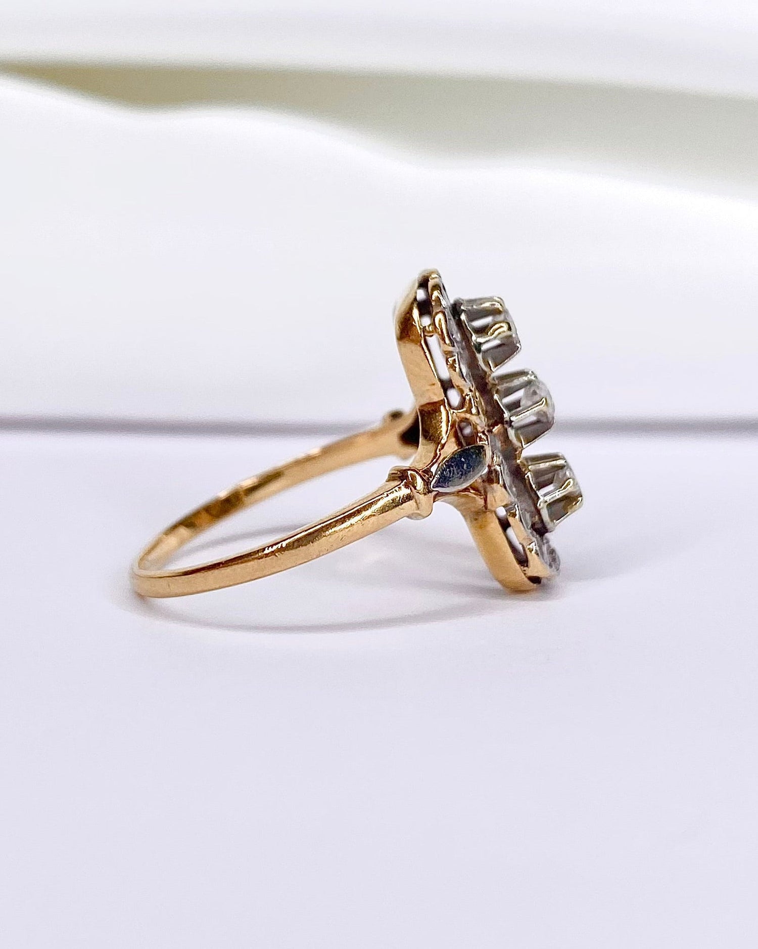 Bague Art - Déco Diamants 0.30 carat "Léorine" - Elliade Paris