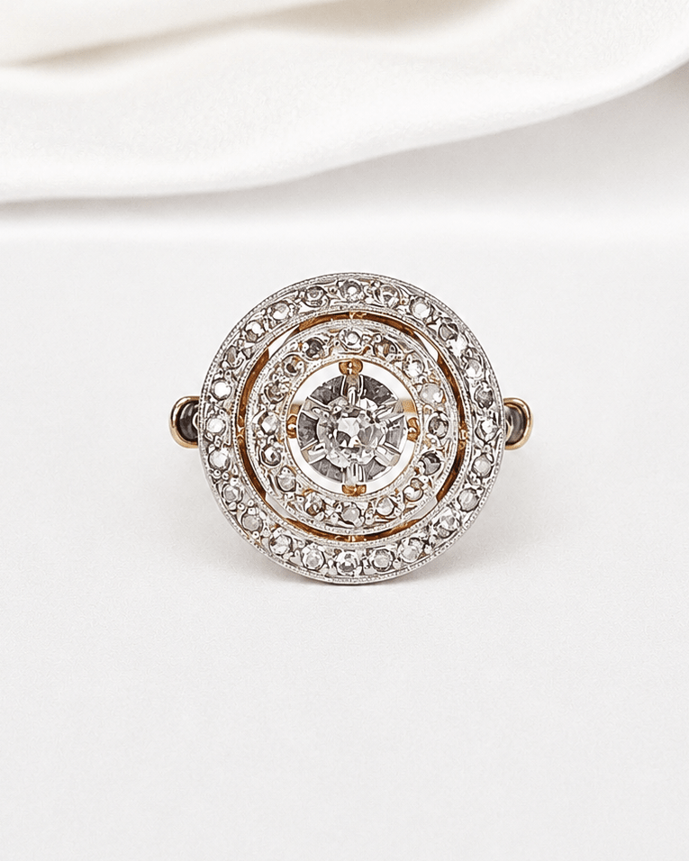 Bague Art-Déco Diamants 0.30 carat "Raylee" - Elliade Paris