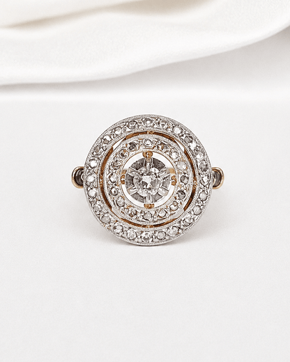 Bague Art-Déco Diamants 0.30 carat "Raylee" - Elliade Paris