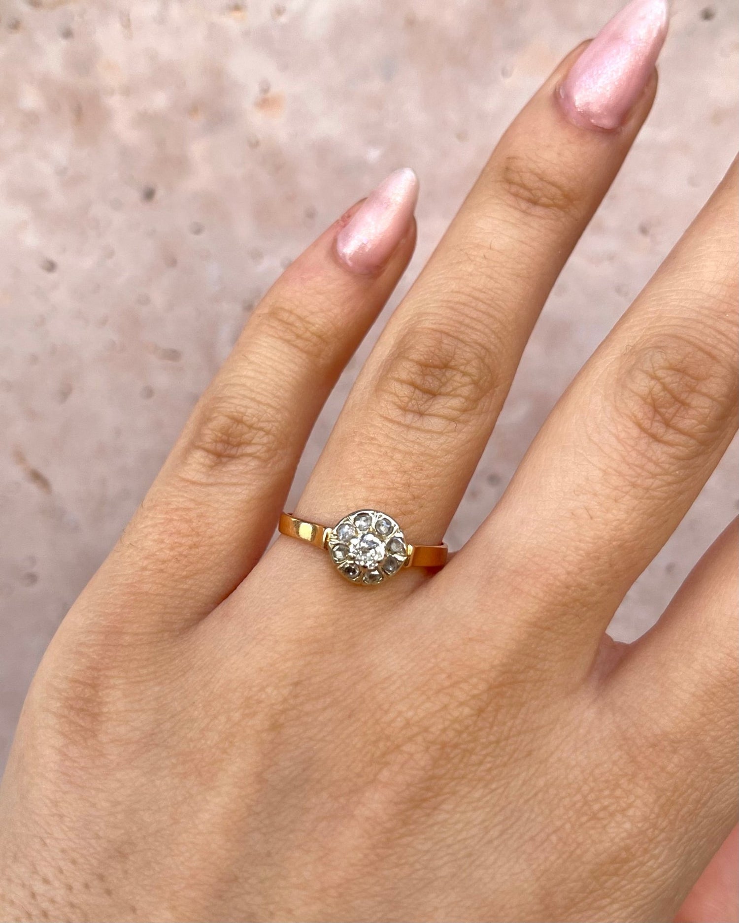 Bague Art - Déco Diamants 0.31 carat "Mint" - Elliade Paris