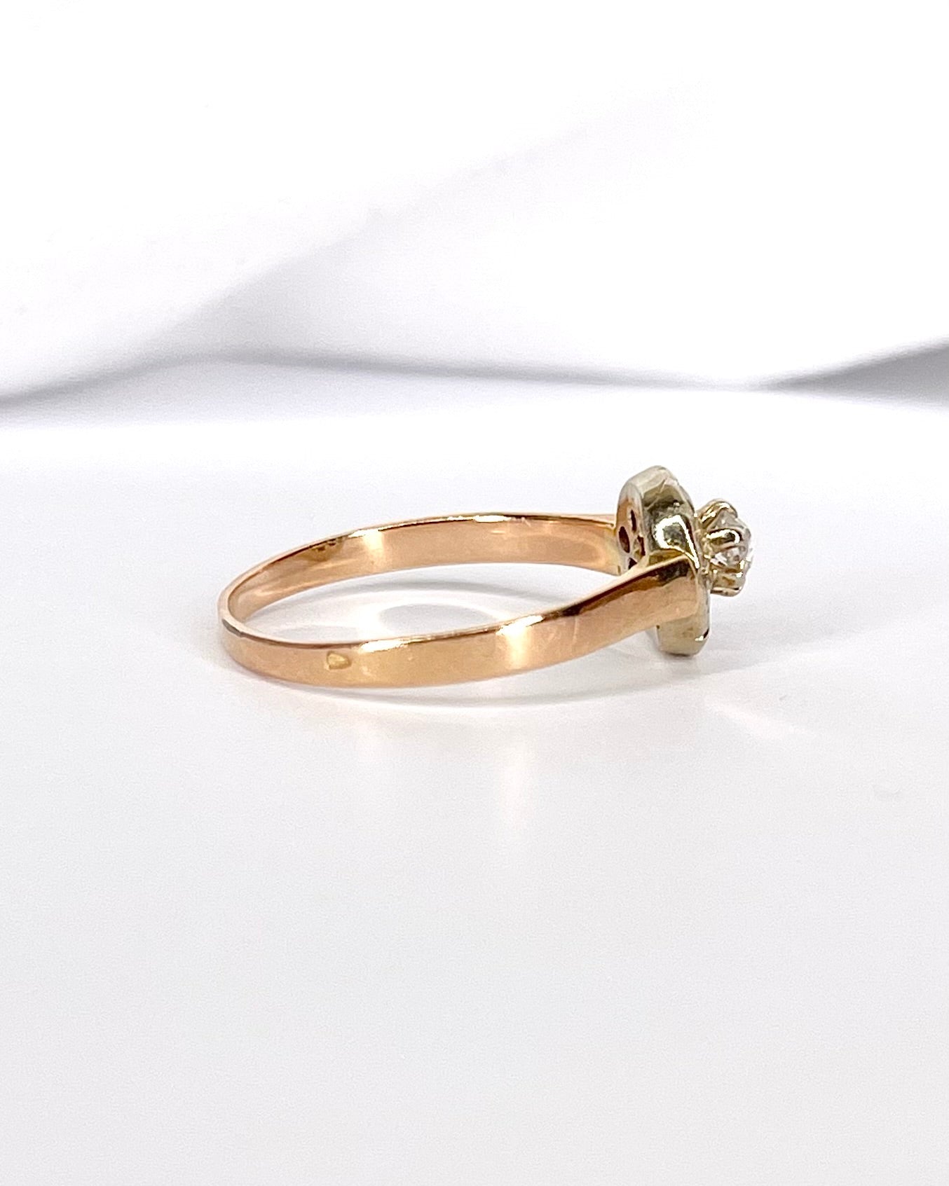 Bague Art - Déco Diamants 0.31 carat "Mint" - Elliade Paris