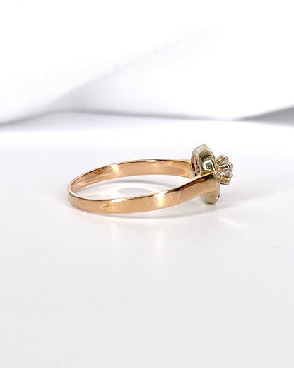 Bague Art - Déco Diamants 0.31 carat "Mint" - Elliade Paris