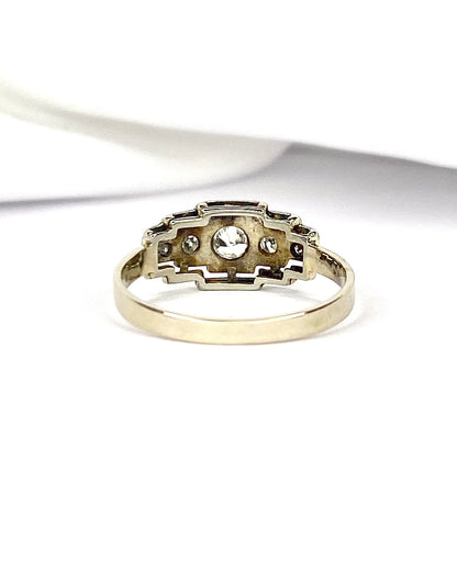 Bague Art-Déco Diamants 0.32 carat "Alina" - Elliade Paris